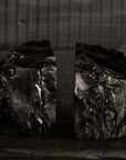 Black Obsidian Book End Set
