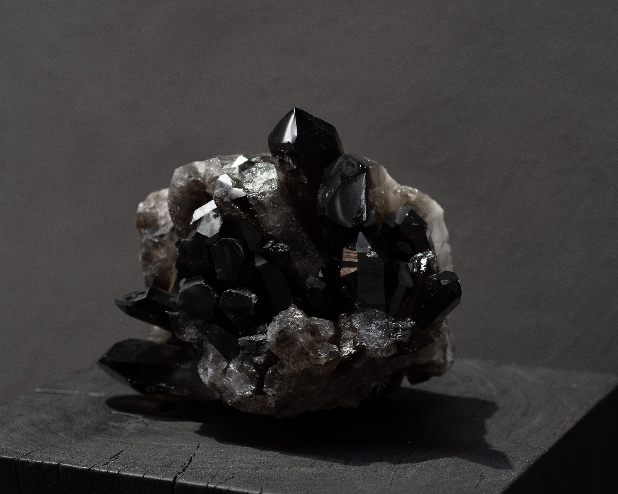 Smoky Quartz Cluster