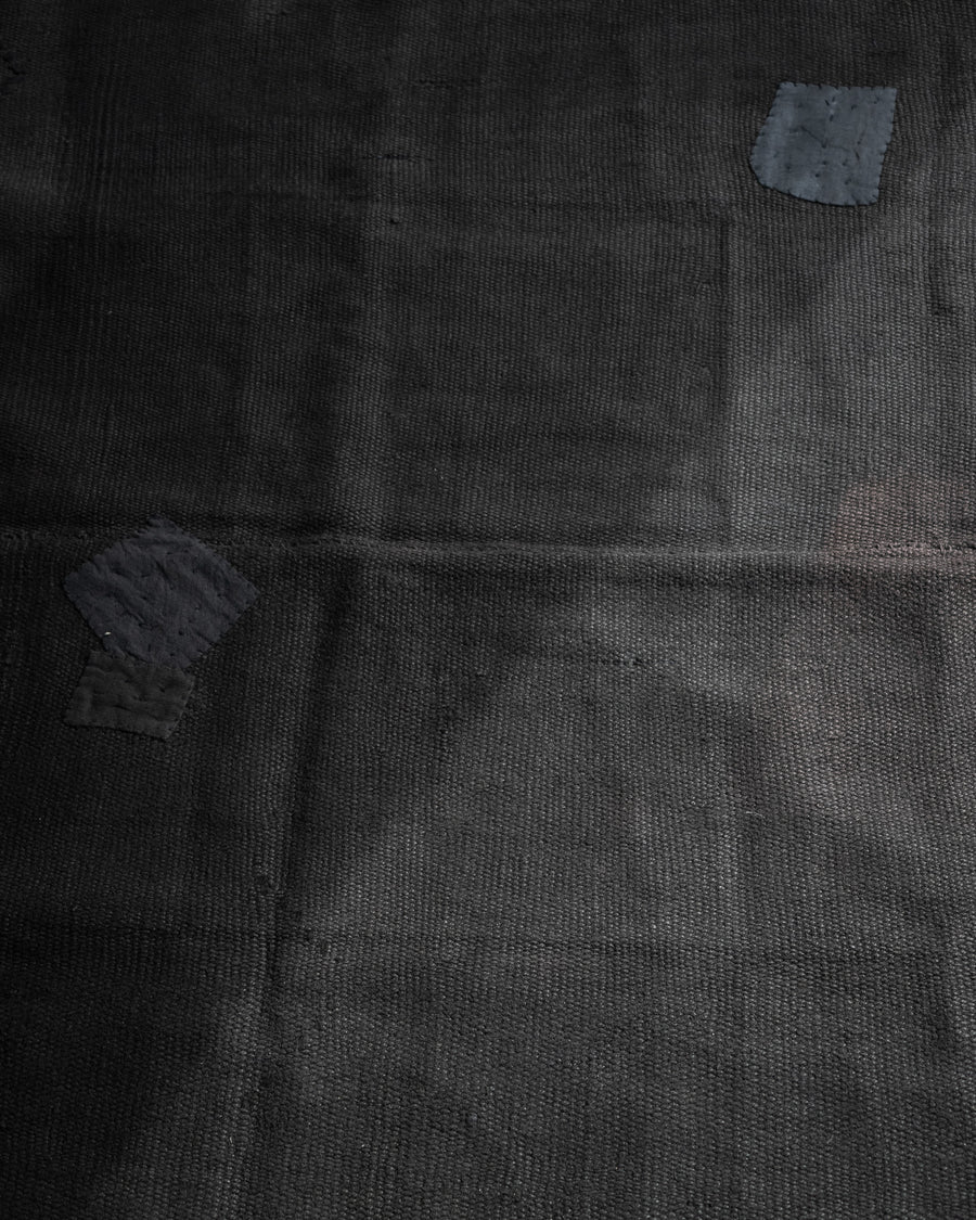 Vintage Black Hemp Rug [197 x 151cm]