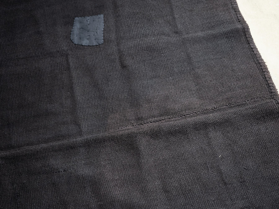 Vintage Black Hemp Rug [197 x 151cm]