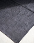 Vintage Black Hemp Rug [244 x 168cm]
