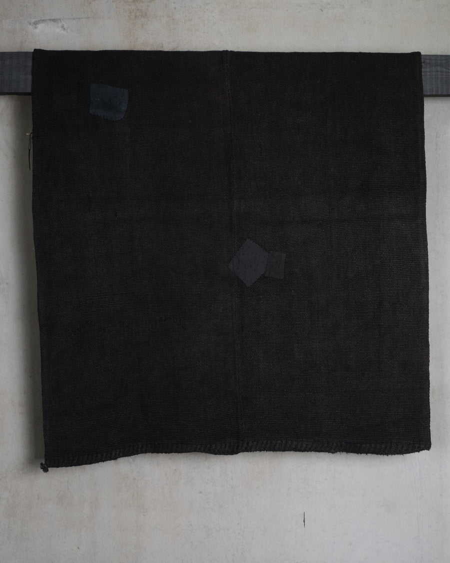 Vintage Black Hemp Rug [197 x 151cm]