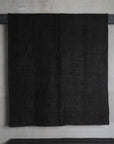 Vintage Black Hemp Rug [244 x 168cm]