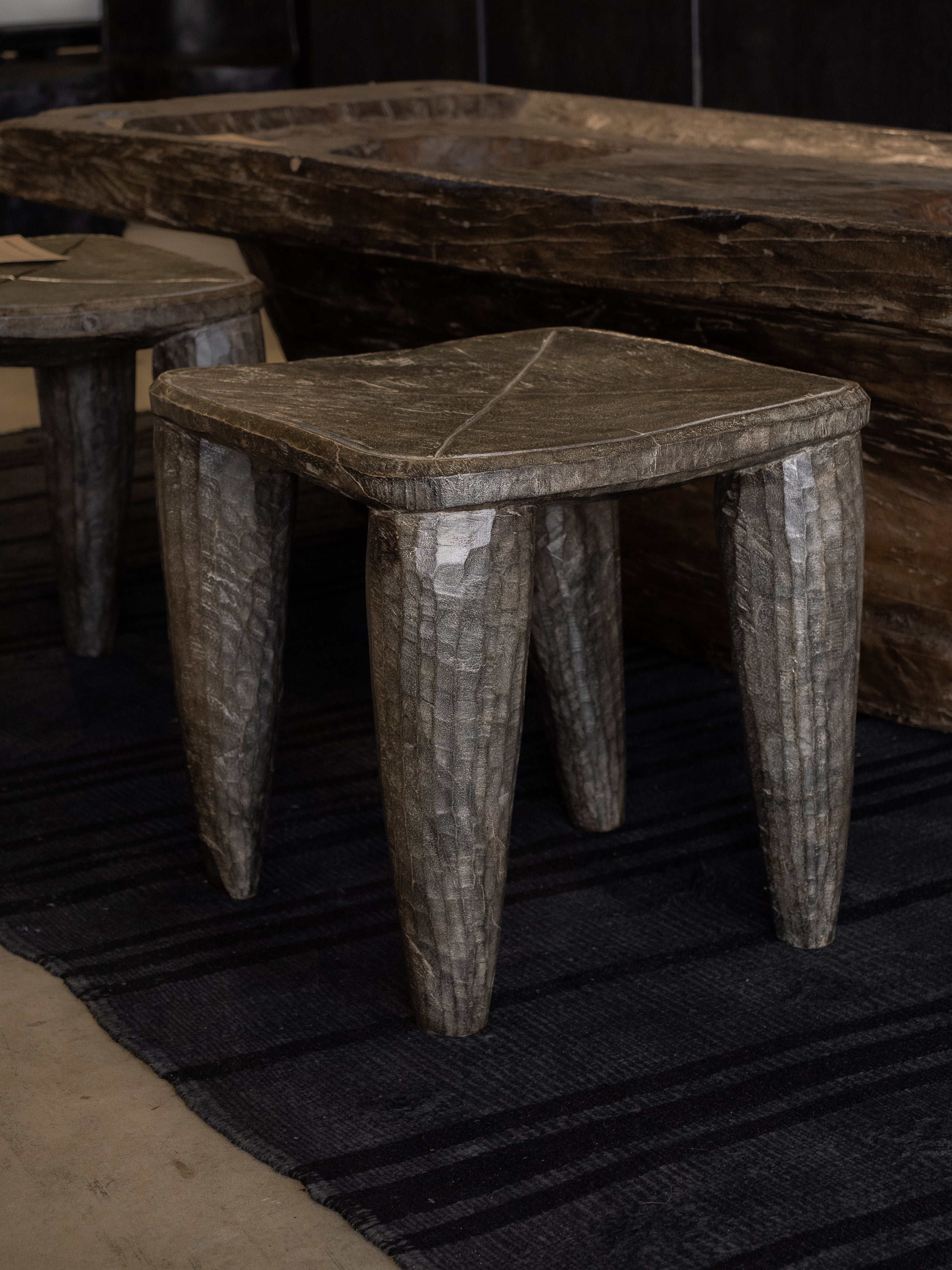 Carved Nupe Stool