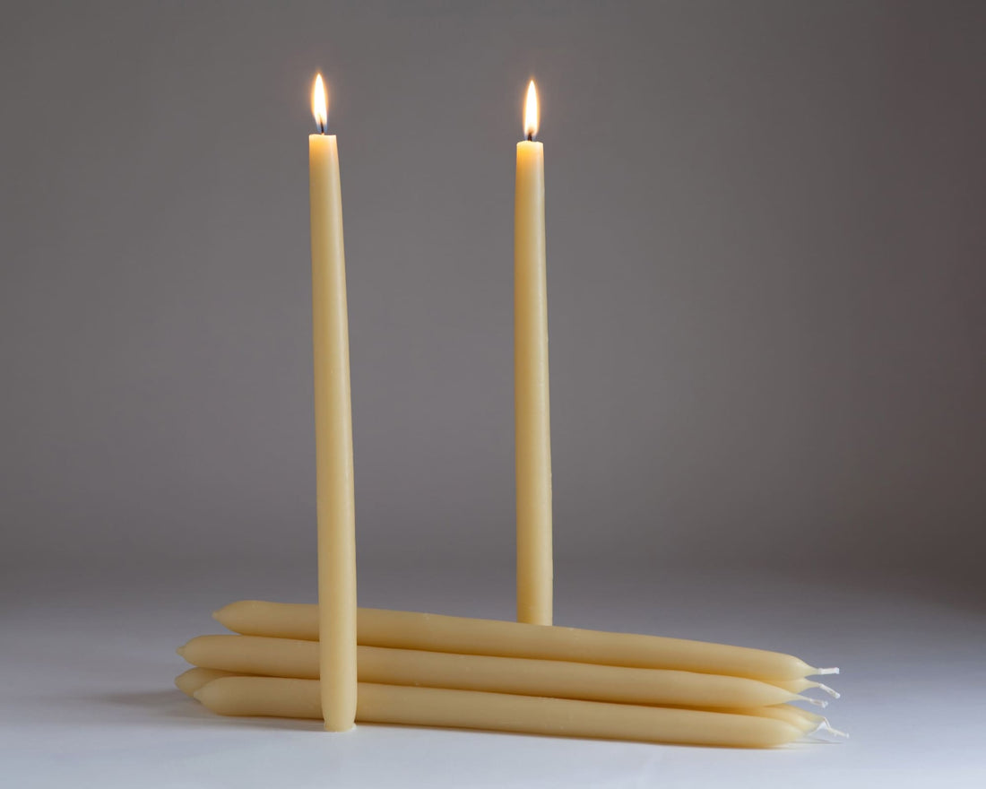 Shack Palace Australian Organic Beeswax Dinner Candles [Pack 2] A33