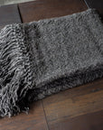 Linen Throw Charcoal 01 - Shackpalace Rituals