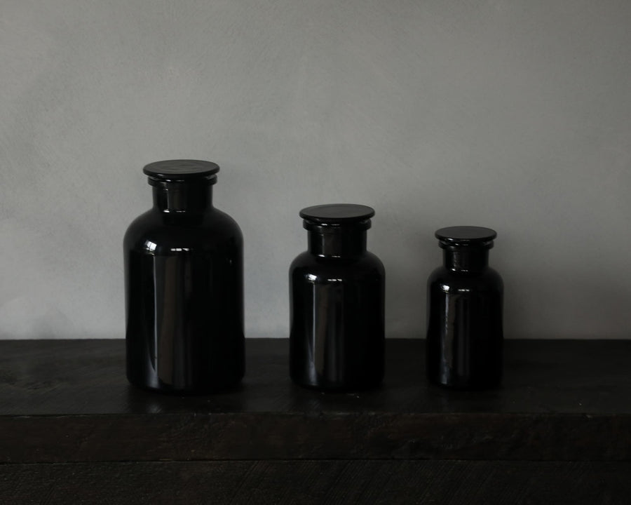 Violet Glass Apothecary Jars