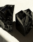 Black Obsidian Book End Set Black Obsidian, book end Shackpalace Rituals
