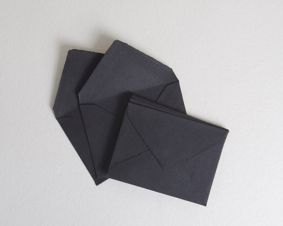 C6 / Black - Deckle Edge Envelope Shack Palace