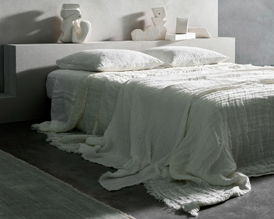 Bedouin Bedding Gauze Linen Coverlet Shack Palace