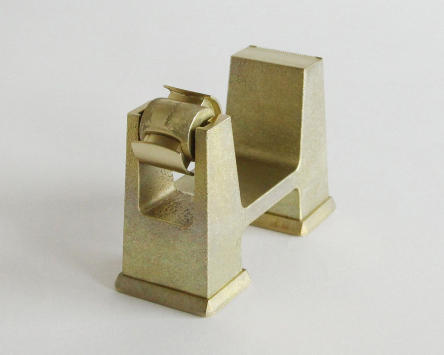 Small - tape Ihada Brass Tape Dispenser Shack Palace