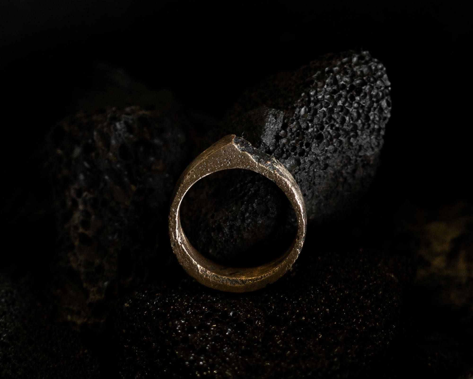 US 7 (17.32mm inside diameter) / Bronze / Slim - Simulation Ring Shack Palace